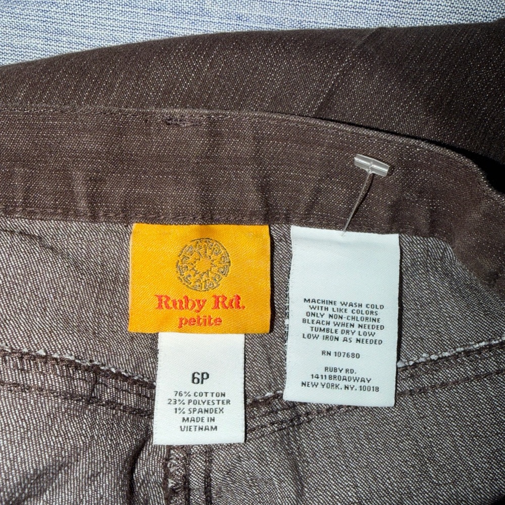 Ruby Rd. Brown Skinny Jeans - Picture 9 of 10